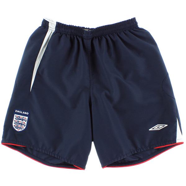 England maglia da casa retrò pantaloncini da uomo primo abbigliamento sportivo da calcio uniforme maglia da calcio pantaloni 2005-2007 